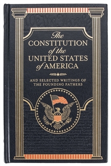 Hillary Clinton and Tim Kaine Dual Signed "The Constitution of the United States of America" Hard Cover Book (JSA)